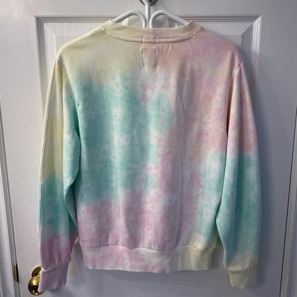 GAP Size XS Vintage Soft Balloon Sleeve Pullover Sweatshirt Pastel Tie Dye - Picture 5 of 8